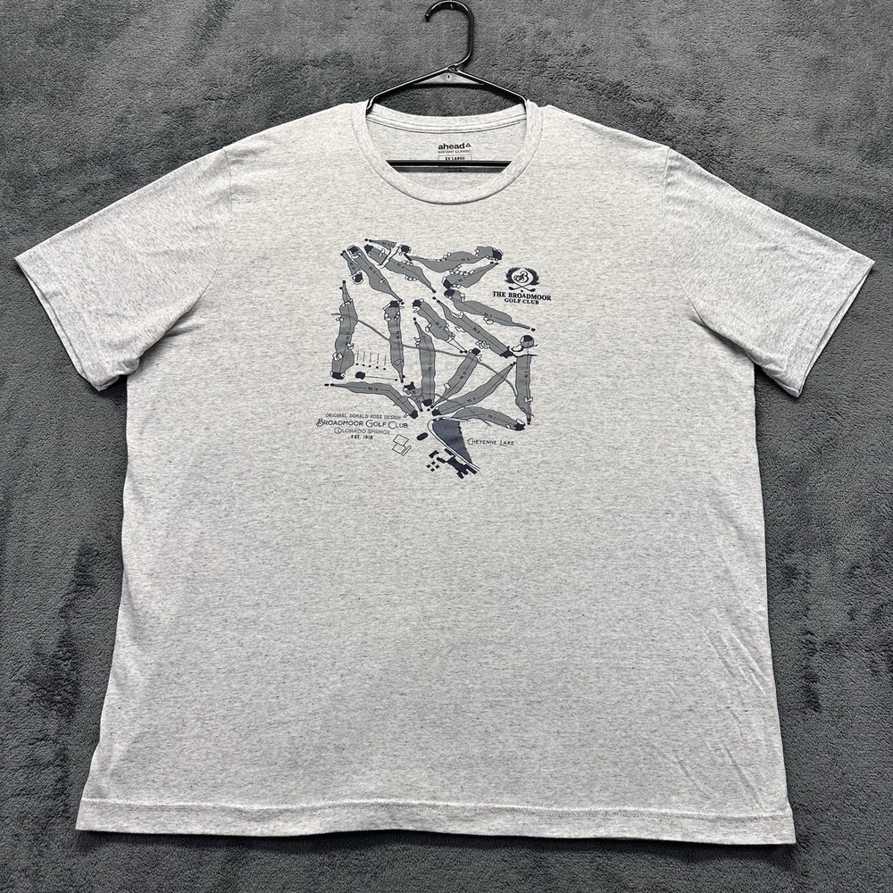 Broadmoor Golf Club T Shirt Men's 2XL Gray Colorado Springs Ahead PGA Course